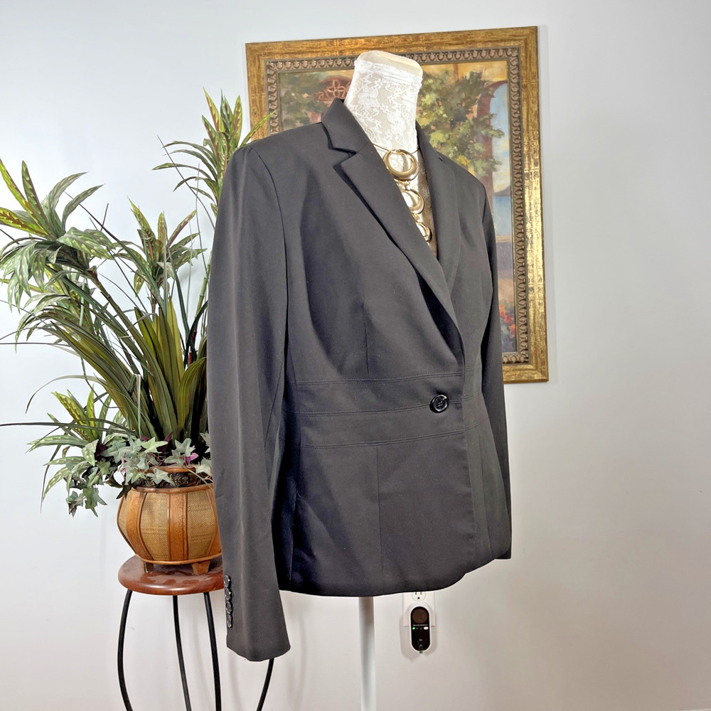 Jones New York Collection Woman Size 8 One Button Office Siren Clueless‎ Preppy - Picture 3 of 10